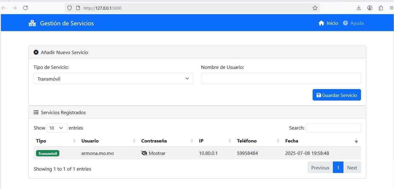 Sistema de asignación automática de IP